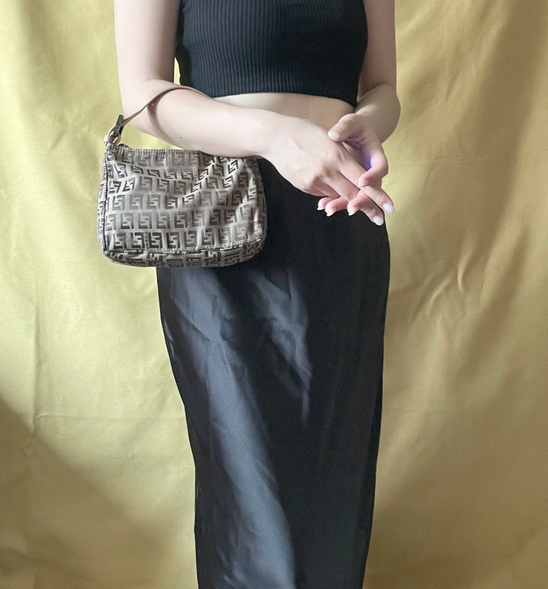 FENDI Zucchino Hand Bag 老花米啡色手提袋 日本中古Vintage - 手提包/手提袋 - 其他材質 咖啡色
