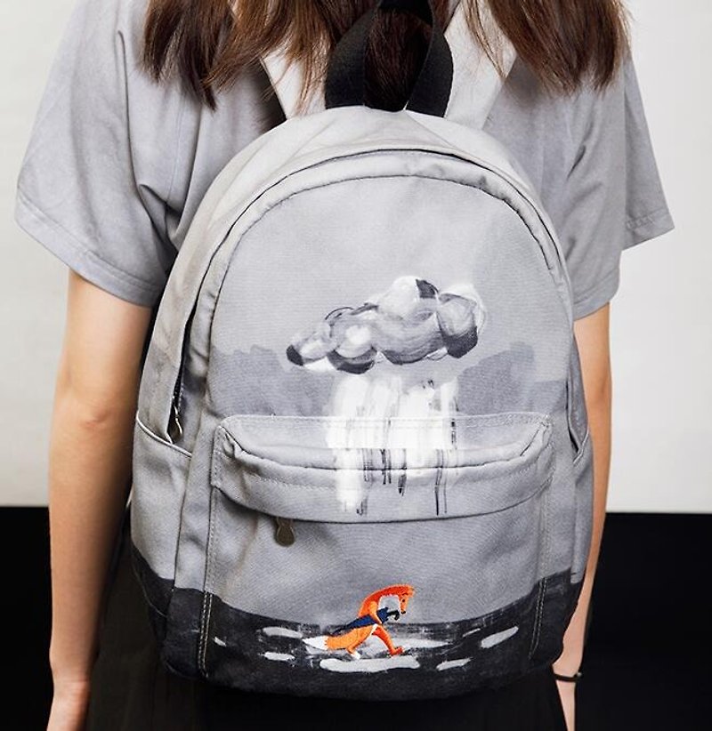 After YIZISTORE Star series backpack bag shoulder bag - Fox - Backpacks - Other Materials Silver
