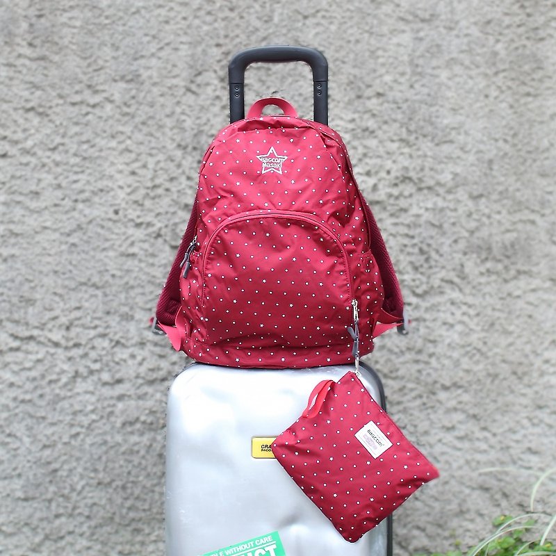 無感星點抗水後背包(A4 OK)-紅色_100328 - 後背包/書包 - 防水材質 紅色