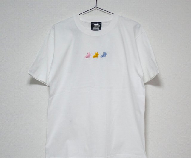 tシャツ しょんぼり犬刺繍Tシャツ レディース △しょんぼり犬刺繍Tシャツ（Tシャツ/カットソー）｜bulle de
