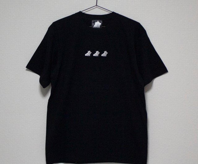 犬イラスト】刺繍Tシャツ【オリジナル】 - ショップ WAN!SHOP T