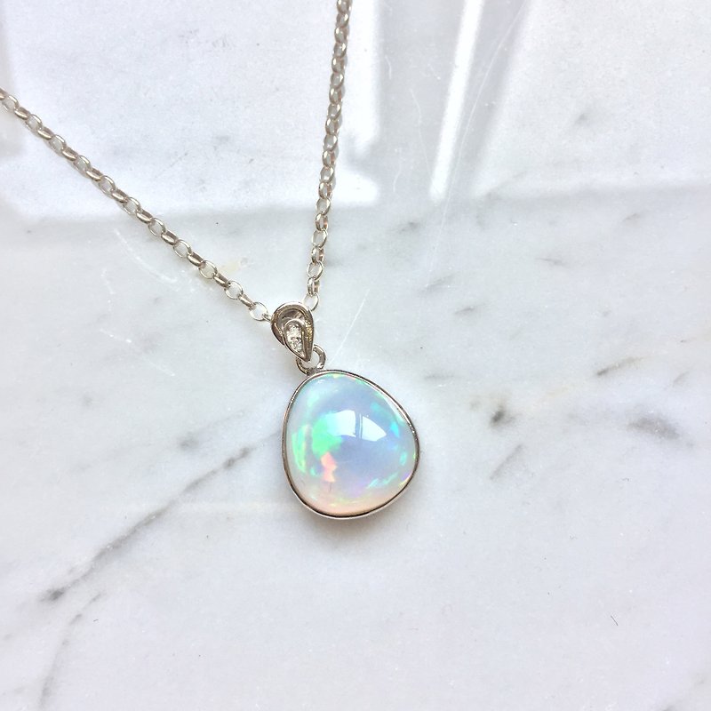 *ONLY ONE*♦ NINA SHIH JEWELRY ♦ Clouds :: Opal Opal Colorful Sterling Silver Necklaces - สร้อยคอ - เครื่องเพชรพลอย หลากหลายสี