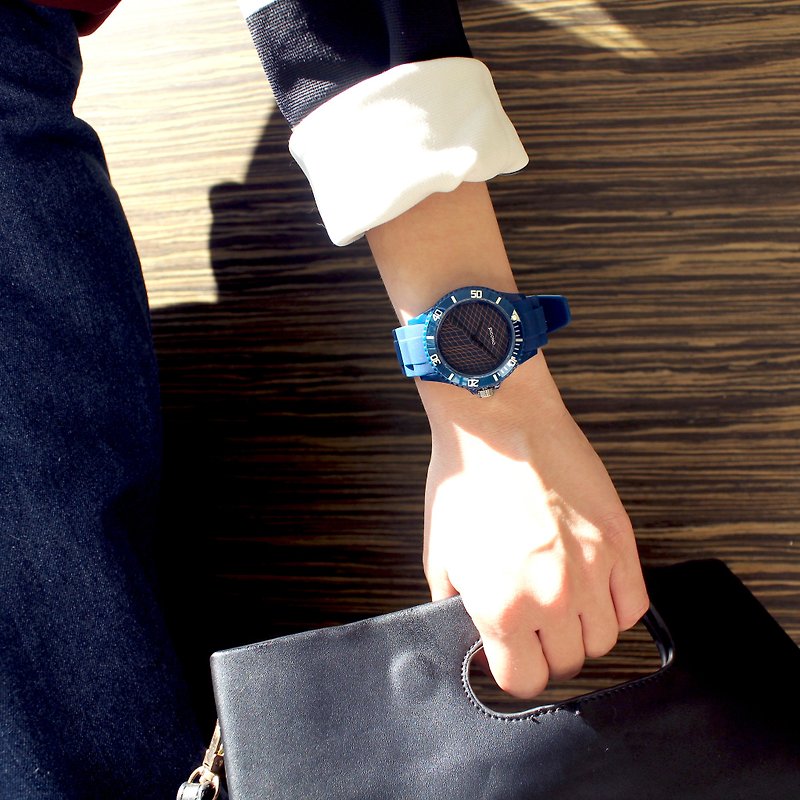 【PICONO】Escape of Numbers Sport Watch - Blue / BA-EN-01 - นาฬิกาผู้หญิง - พลาสติก สีน้ำเงิน