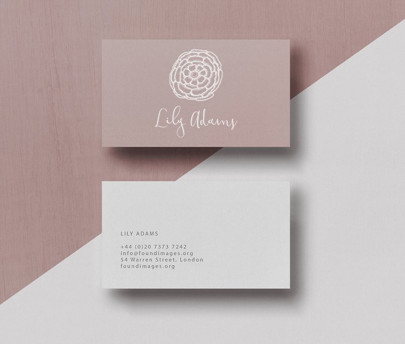 Letterpress Business Card , Business Card Design - การ์ด/โปสการ์ด - กระดาษ ขาว