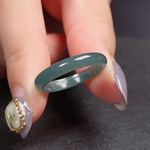 瓔珞珠寶盒 E.L.Jewelry Box 【求‧緣】冰藍水翡翠戒指戒圈 | 國際12圍 | 天然翡翠A貨 | 送禮