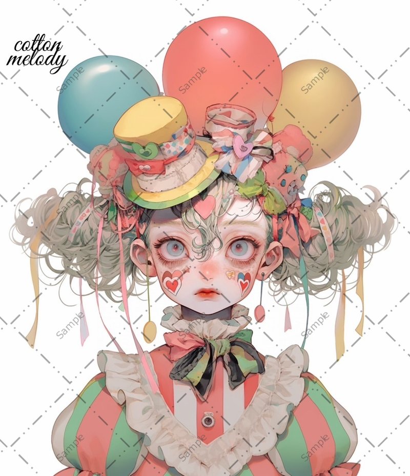 original sticker no.110 人物ステッカー オリジナルステッカー 人物ステッカー 女の子ステッカー オリジナル人物ステッカー - 貼紙 - 紙 