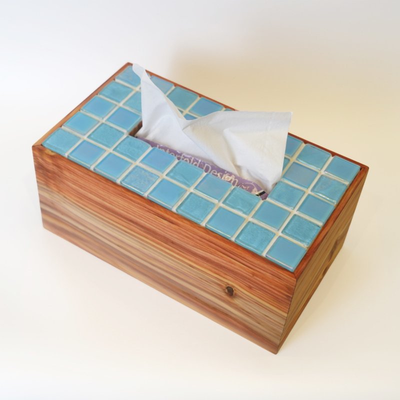 Lai Zuo | Designed sparkling fir Taiwanese fir glass tile Tissue Box - กล่องทิชชู่ - ไม้ 