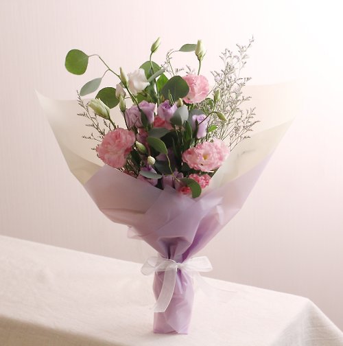 玉屋 TAMAYA Flowers & Plants 紫粉洋桔梗花束