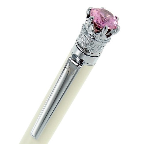 ARTEX風格書寫精品 ARTEX 皇家禮讚 粉紅鋯石 象牙白 原子筆