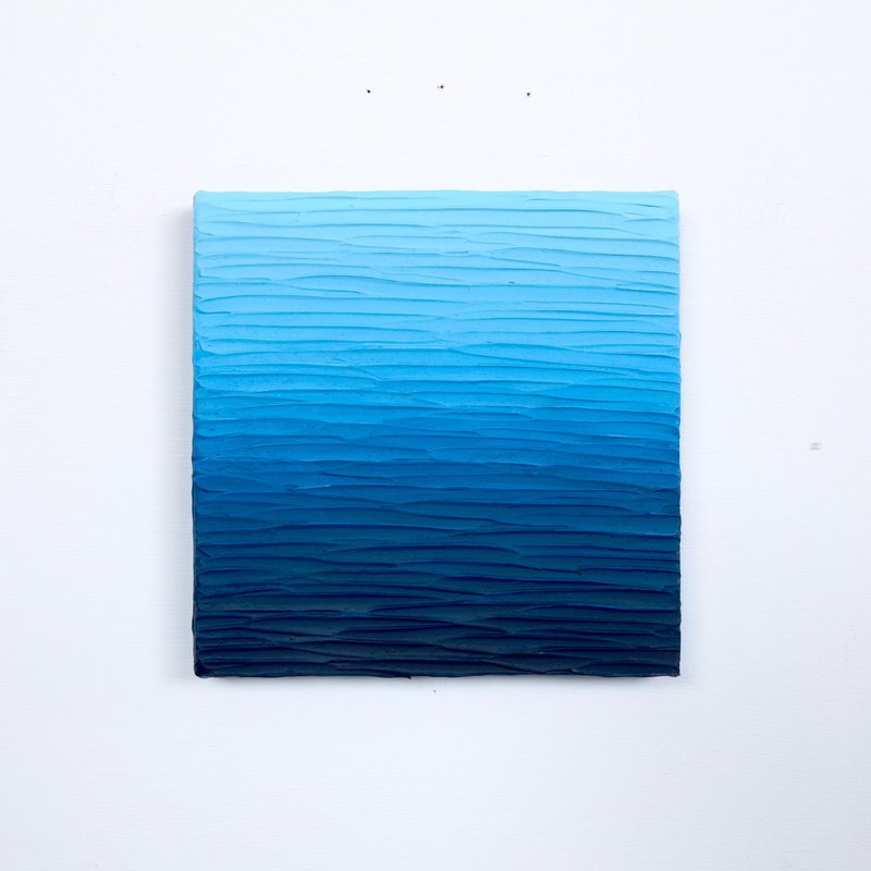 【畫】壓克力畫/日本插畫/日本製/室內藝術/海 - 插畫/繪畫/寫字 - 壓克力 藍色