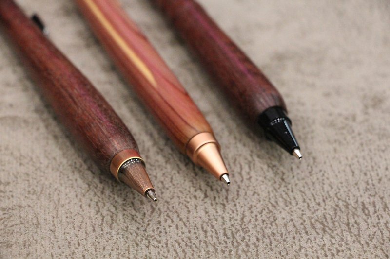 ログ木製ペンシャープペンシル手作りペン木製木製プッシュタイプ