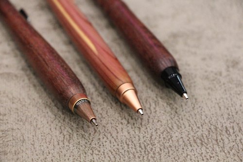 毛毛創森坊 原木木製筆自動鉛筆 手工筆 木質 木製 按壓式