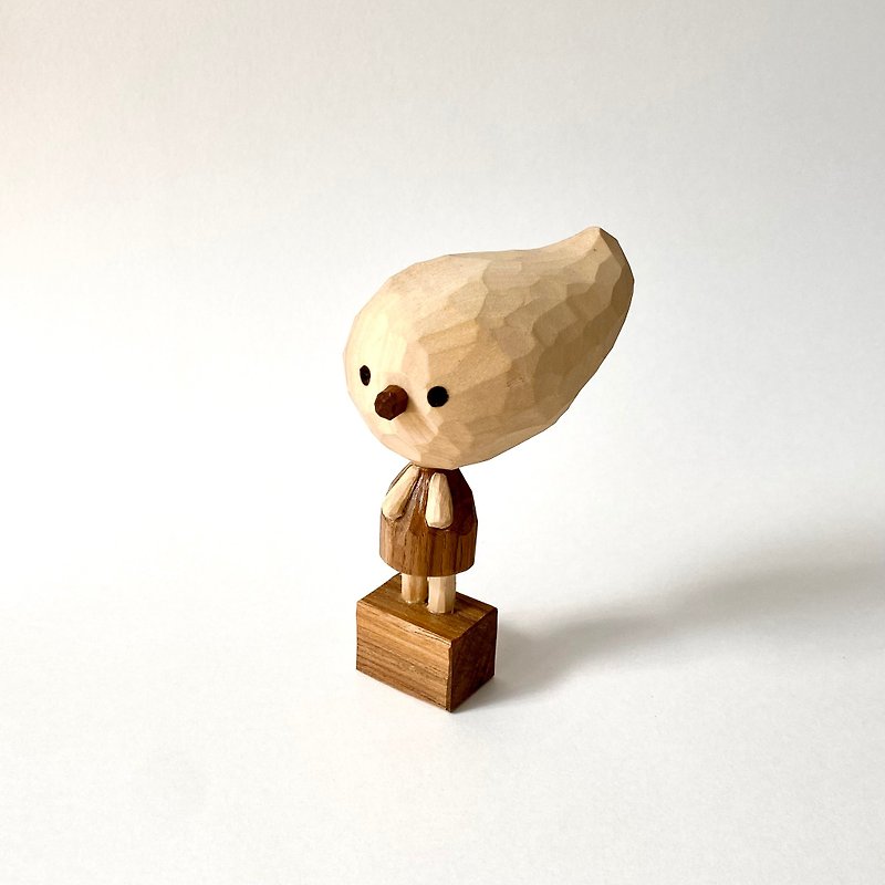 ノンヨットナム木彫り - 人形・フィギュア - 木製 ブラウン