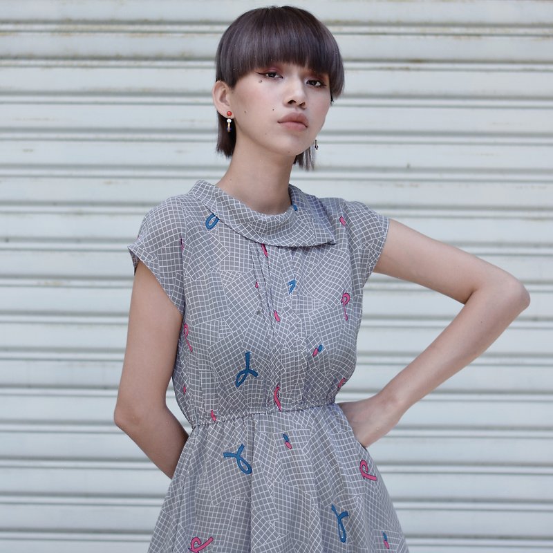 Ribbon | vintage dress - One Piece Dresses - Other Materials 