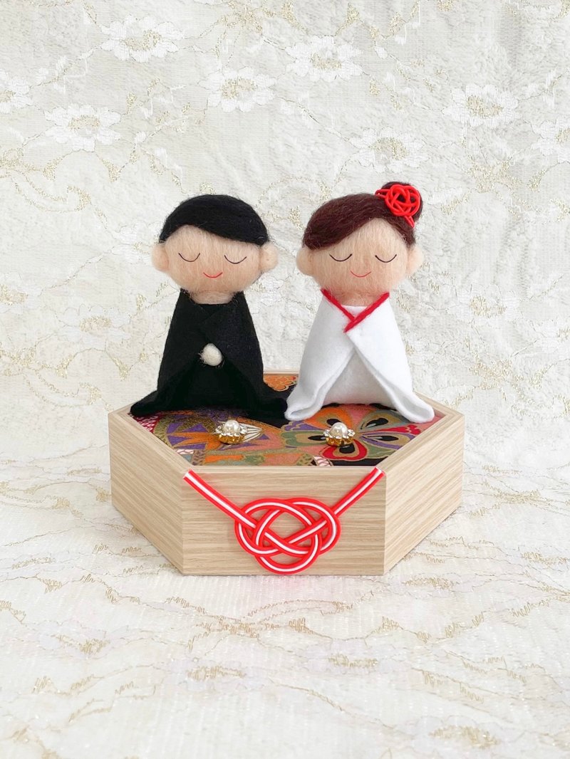 新郎新婦さんの和装リングピロー - 其他 - 其他材質 紅色