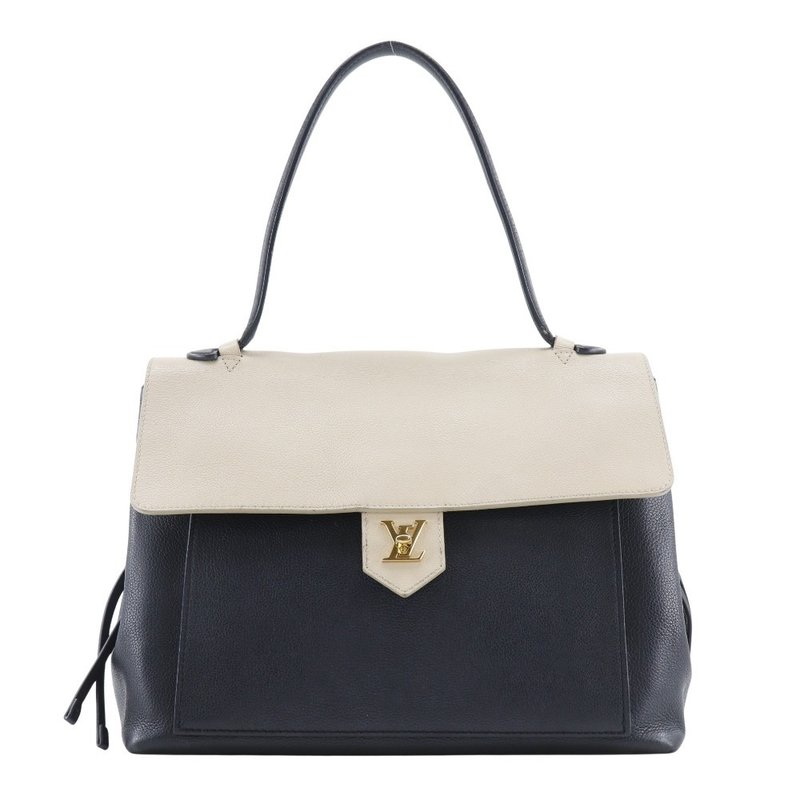 【日本直送】ルイ・ヴィトン LOUIS VUITTON ロックミーMM トートバッグ M50191 カーフ 黒/ベージュ DU0185 レディース【中古】 - 手提包/手提袋 - 真皮 黑色