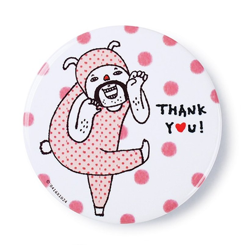 Thank you / badge - Badges & Pins - Other Metals White