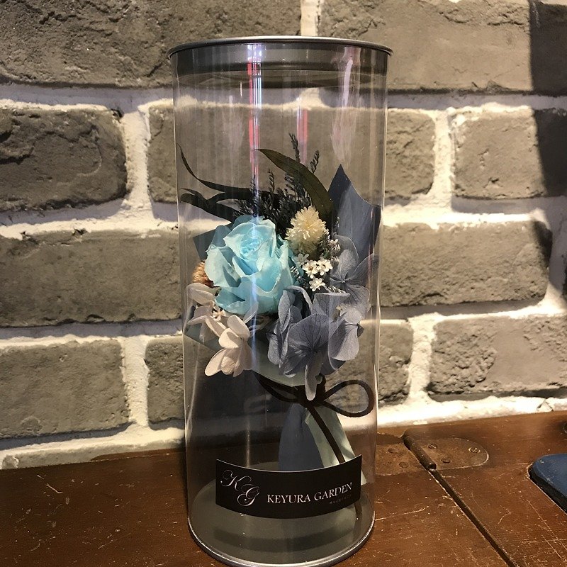 Yingluo Manor**Small round bucket bouquet/preserved dried flowers/gift bouquet/exchange gift - Dried Flowers & Bouquets - Plants & Flowers 