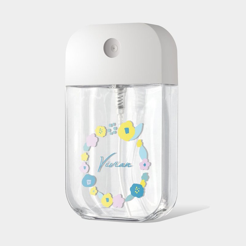 花圈 客製化 酒精瓶 防疫用品 收納瓶 卡片式 PU056 - 居家收納/收納盒/儲物盒 - 塑膠 黃色