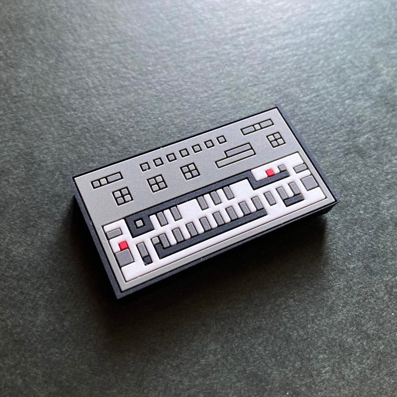 マグネット　ベースシンセ　ラバーマグネット　 03Bass SYNTHESIZER 303 - 磁鐵 - 其他人造纖維 灰色