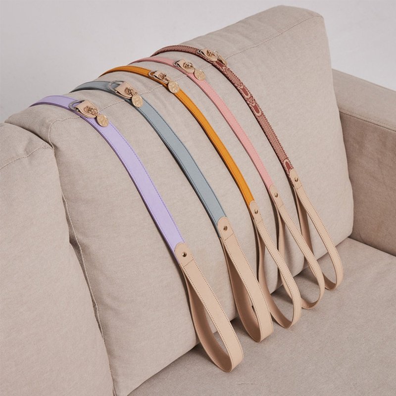 【Pawlaneta】Vivid multi-color leash five colors - Collars & Leashes - Cotton & Hemp 