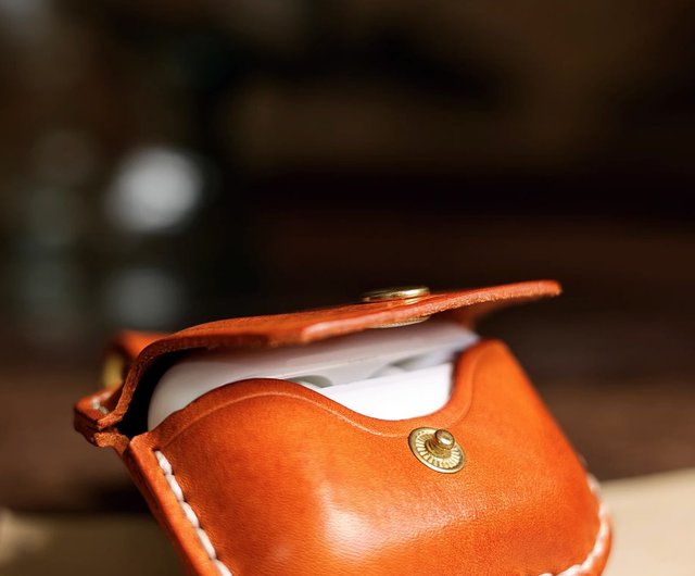 Airpods pro 1 ワイヤレスイヤホン alto ブラウンレザーケース Airpods