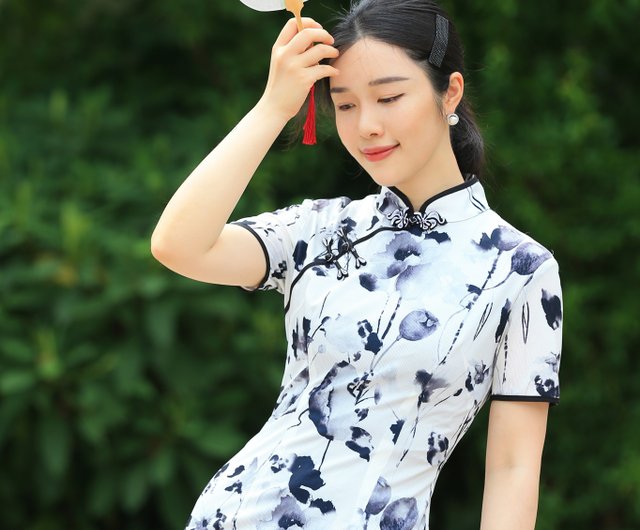 Plain cheongsam outlet