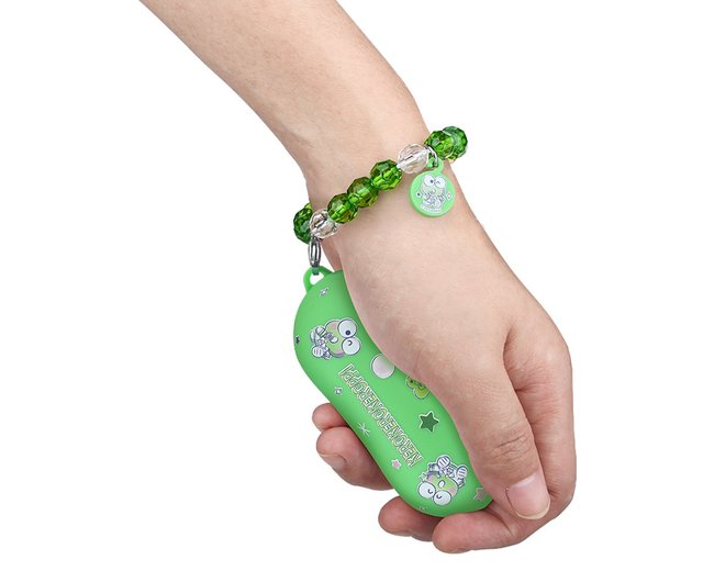 4000mAh ハンドウォーマー ビーズチャームストラップ付き - けろ