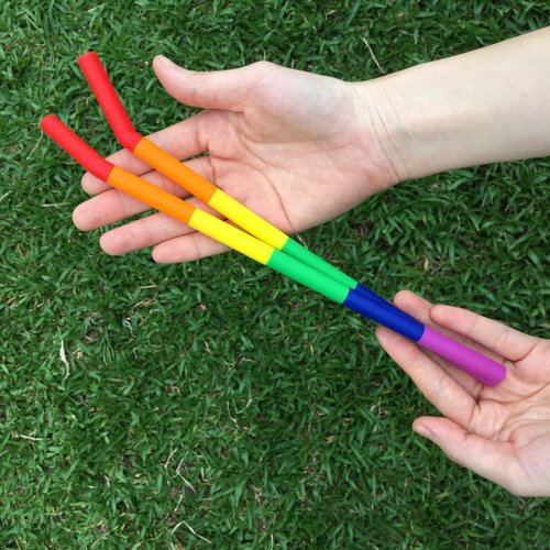 With you PAD rainbow straw six colors each a group - thick - Shop PADPAD Reusable  Straws - Pinkoi