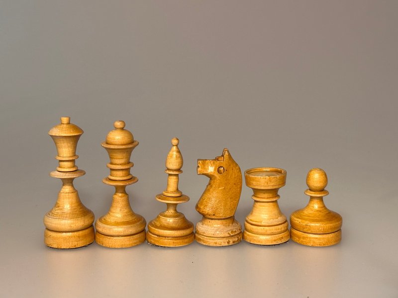 Rarest Russian Soviet chess 1949 to 1953 - 桌遊/卡牌 - 木頭 黑色