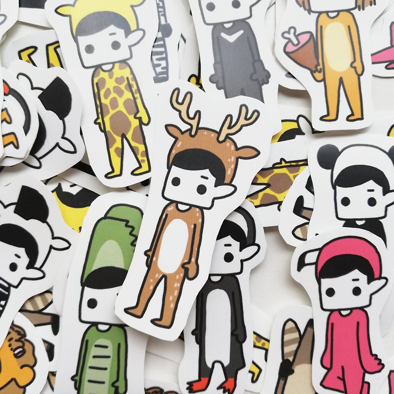 Animal Series | Waterproof Stickers - Stickers - Paper Multicolor