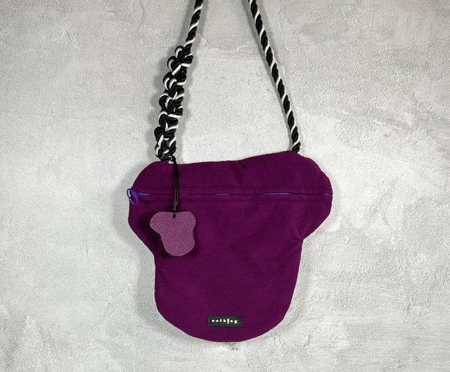 Schnauzer Shoulder Bag - Purple Schnauzer Shoulder Bag - Purple