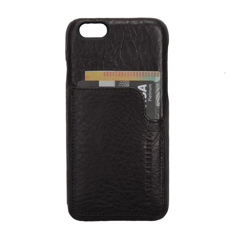 HUNTER AND FOX iPhone Plus Case_Black / Black - Phone Cases - Genuine Leather Black