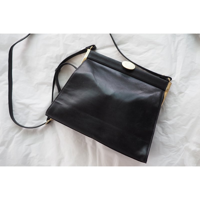grandma mary vintage germany handmade leather cross bag - Messenger Bags & Sling Bags - Genuine Leather 