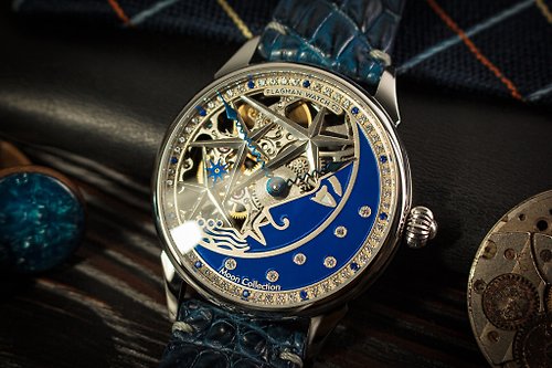 Flagman & Co. 月球表, 太空手錶, 婚姻觀, 客製化手錶, 旗手手錶, 男士骨架