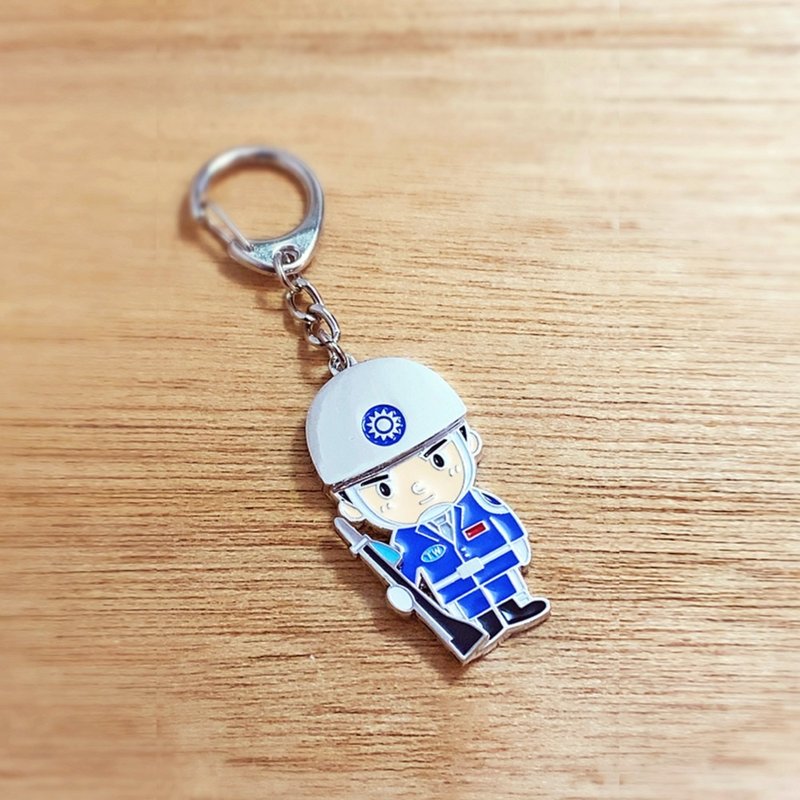 趣玩台灣吊飾－轉槍衛兵 - 鑰匙圈/鑰匙包 - 其他金屬 銀色
