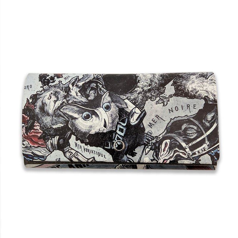 Europe Animals Long Wallet  NOELC X Arlequin - Wallets - Genuine Leather Multicolor