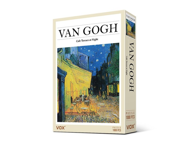 1000片海報拼圖--Cafe Terrance at Night By Van Gogh - 拼圖 - 紙 
