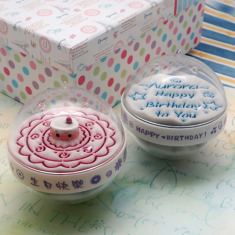 [Customized Hourglass Gift] Birthday Cake/Pink Top Film/Birthday Gift Customized Happy Birthday - Items for Display - Acrylic 