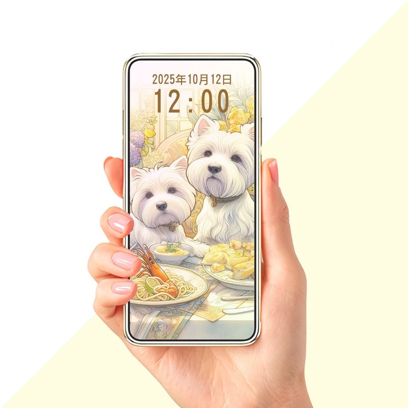 友梗美食家1手機桌布插畫套組 - 電腦手機桌布/貼圖/App 圖示 - 其他材質 