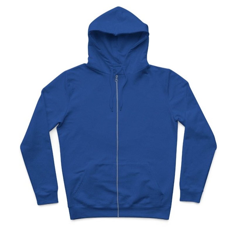 Hooded Zip Jacket-Royal Blue - Unisex Hoodies & T-Shirts - Cotton & Hemp Blue
