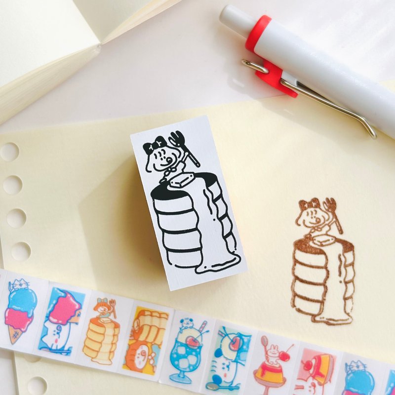 Stamp: Pancake Girl - Stamps & Stamp Pads - Rubber 