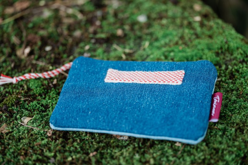 [Tminun Weaving Workshop] Denim Coin Purse - Coin Purses - Other Materials 