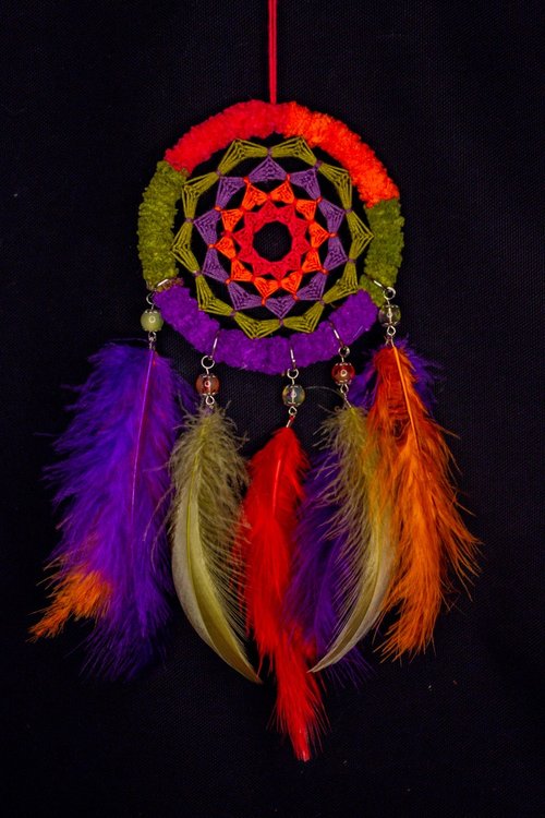 Mr.SkullyPop 純手工捕夢網 Handmade Dreamcatcher-【毛絨-怪誕】