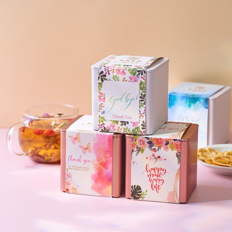 散水茶散水餅推薦 - 方罐連散水腰封 花茶 蝴蝶酥 曲奇 環保實用 - 蛋糕/甜點 - 其他材質 