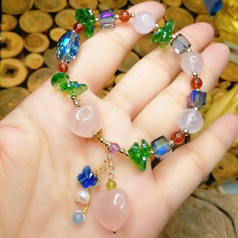 金銀財寶Jinyin caibao  14k馬粉晶/水晶 手串 - 手鍊/手環 - 水晶 