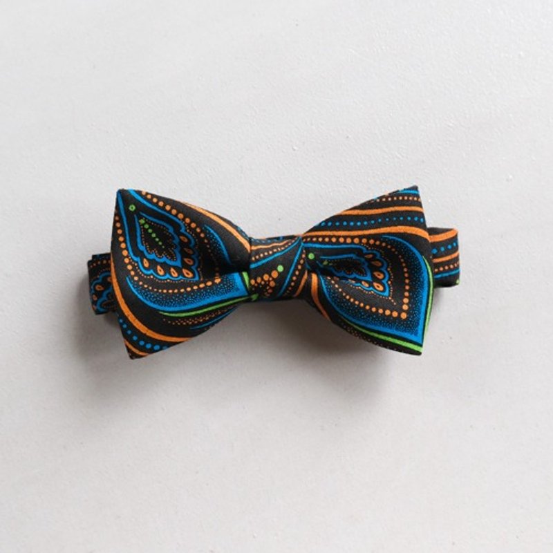 Shweshwe Fabric Bow Tie Shweshwe Black - Other - Cotton & Hemp 