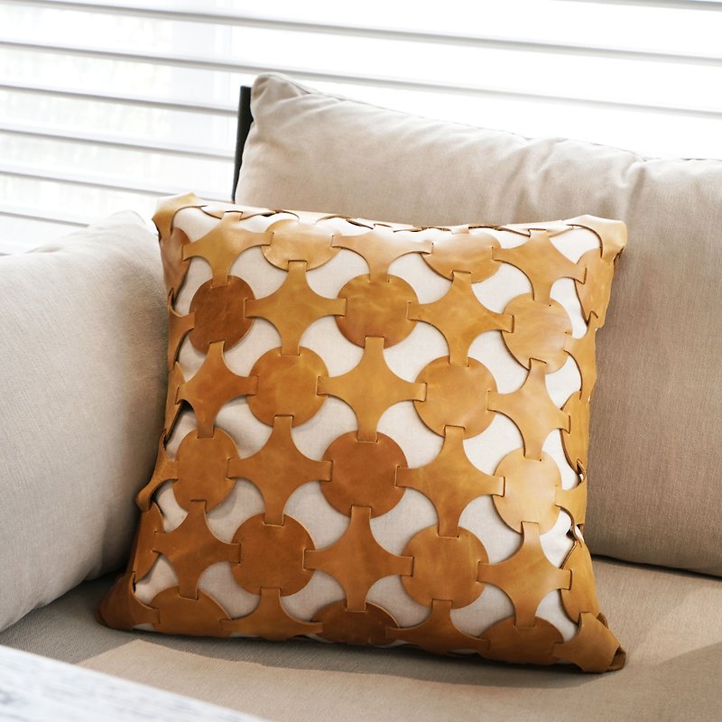 Money | Pillow - Pillows & Cushions - Genuine Leather Orange