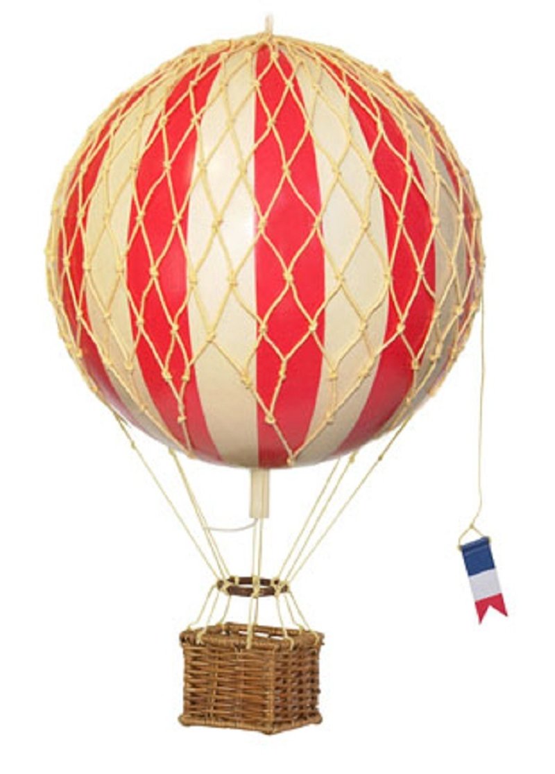 Authentic Models Hot Air Balloon Ornament (Little Adventure / Red) - ของวางตกแต่ง - วัสดุอื่นๆ สีแดง