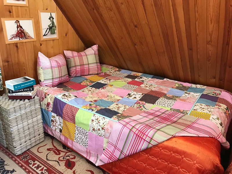Country Handmade Patchwork Quilt/Twin Duvet Cover/Vintage Throw Blanket - 被/毛毯 - 棉．麻 多色